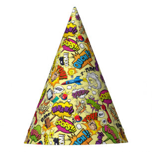 Retro Comic Pop Art Party Hat