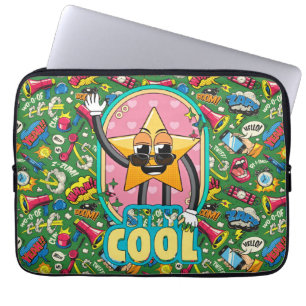 Retro Comic Pop Star Laptop Sleeve