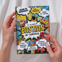Retro Comic Superheroes Birthday Party