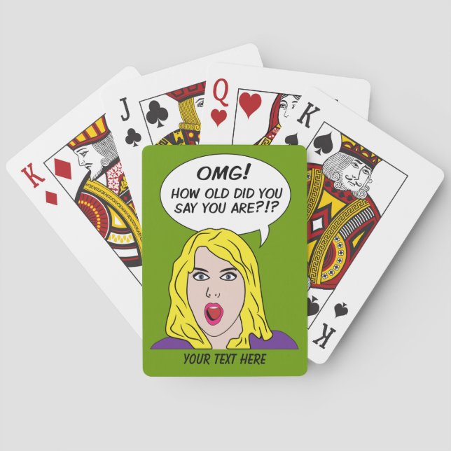 RETRO COMICS custom playing cards (Back)