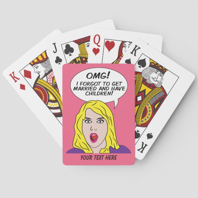 RETRO COMICS custom playing cards (Back)