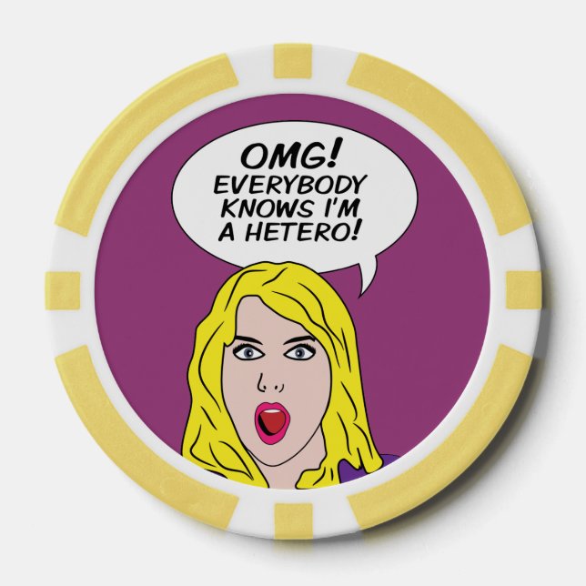 RETRO COMICS poker chips (Front)