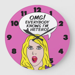 RETRO COMICS wall clock