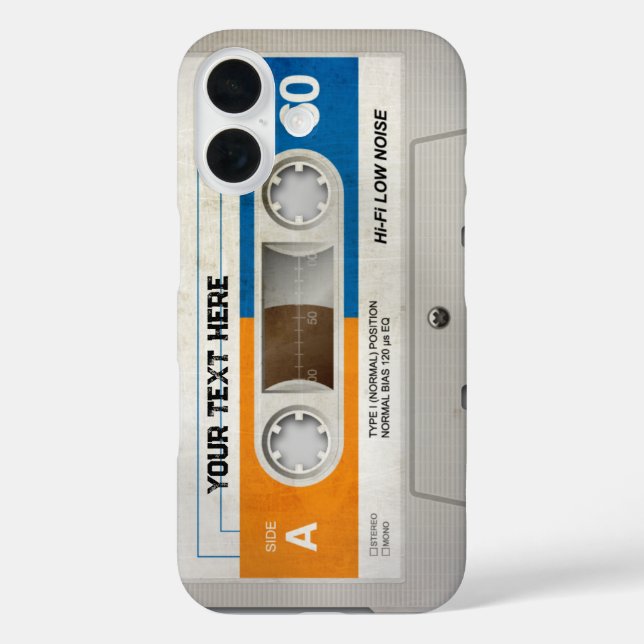 Retro Compact Audio Cassette | DJ Best Gifts Case-Mate iPhone Case (Back)