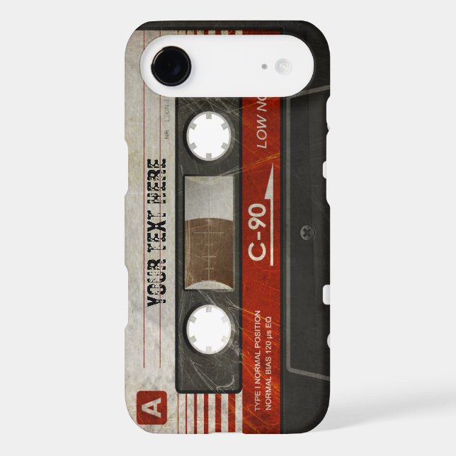 Retro Compact Audio Cassette | DJ Best Gifts Case-Mate iPhone Case (Back)