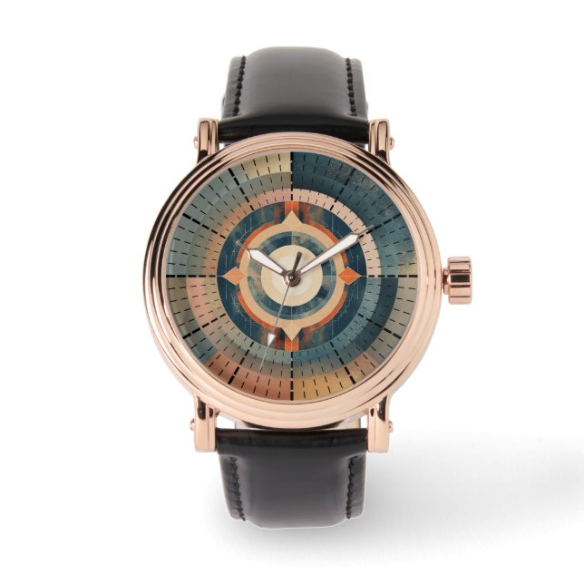 Retro Compass Dial Watch (Front)