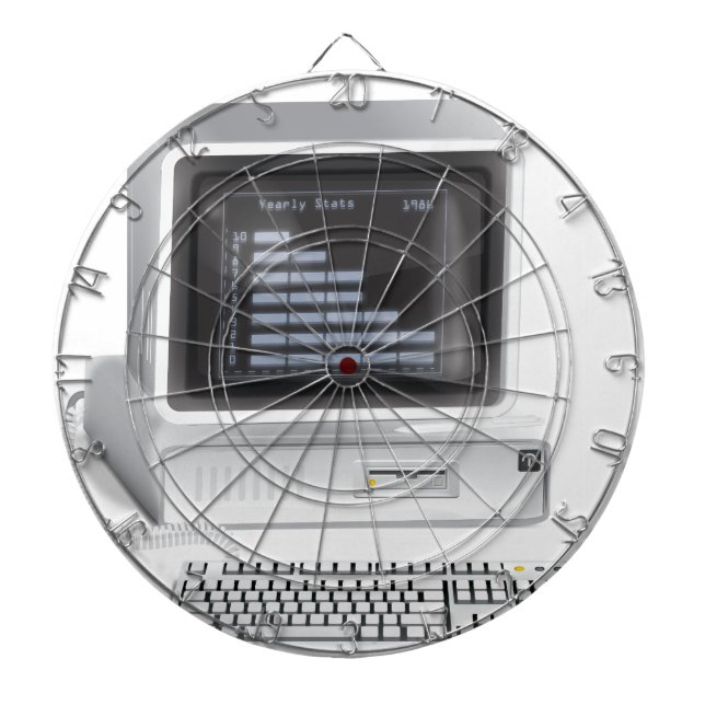 Retro Computer Dartboard (Front)