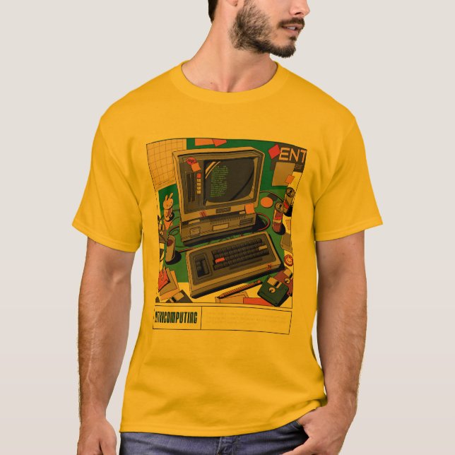 Retro Computer T-Shirt (Front)