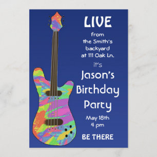 Retro Concert Poster Customisable Invitation