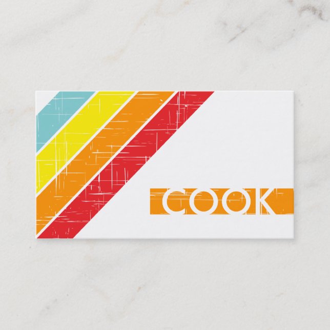 retro COOK Business Card (Front)