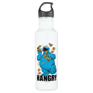 Retro Cookie Monster   Hangry 710 Ml Water Bottle