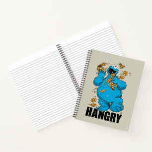 Retro Cookie Monster   Hangry Notebook