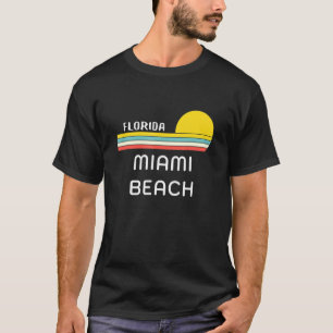 Retro Cool 70s Miami Beach Mens Womens Florida Bea T-Shirt