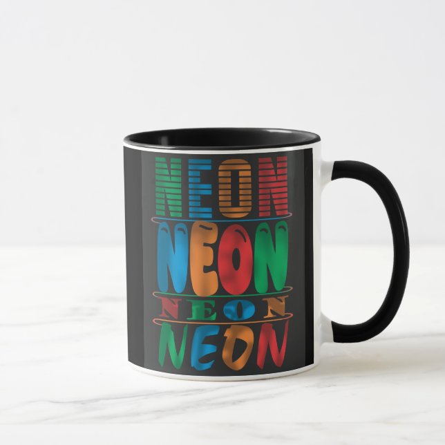 Retro, Cool and Striking Neon Mug (Right)
