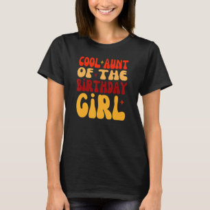 Retro Cool Aunt of the Birthday Girl Niece's Birth T-Shirt
