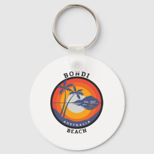 Retro Cool Bondi Beach Australia Beaches Vintage N Key Ring