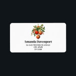 Retro Cool Christmas Tree Decorations Label<br><div class="desc">Address labels with a vintage style illustration. 3 red Christmas baubles surrounded by green holly and berries. Stylish retro design.</div>