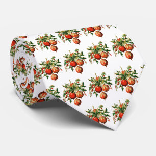 Retro Cool Christmas Tree Decorations Pattern Tie