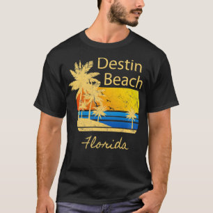 Retro Cool Destin Original Florida Beach Distresse T-Shirt