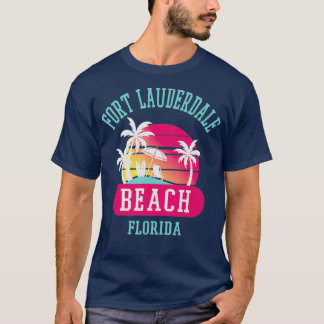 Retro Cool Ft Lauderdale Mens Womens FL Beaches T-Shirt