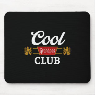Retro Cool Grandpas Club Family Matching Father's  Mouse Pad