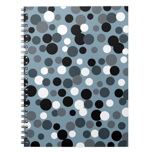 Retro Cool Grey Office School Notebook Gift (Front)