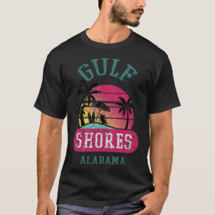 Retro Cool Gulf Shores Original Alabama Beach Grap T-Shirt