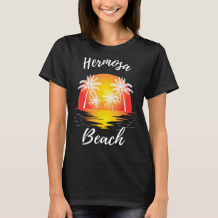 Retro Cool Hermosa Beach Ca Reflecting Sunset  1 T-Shirt