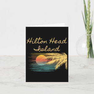 Retro Cool Hilton Head Mens Womens Sc Beaches Tee Card