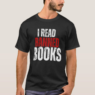 Retro Cool I Read Banned Books Books Book Worms T-Shirt