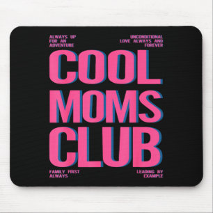 Retro cool moms club happy mother's day mama mum mouse pad