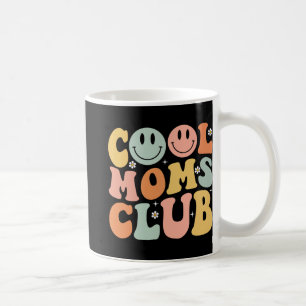 Retro Cool Moms Club Mum Smile Happy Face Mothers Coffee Mug