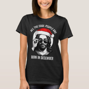 Retro Cool People Are Born In December Christian C T-Shirt
