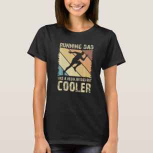 Retro Cooler Father Marathoner Marathon Runner Run T-Shirt