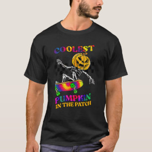 Retro Coolest Pumpkin In The Patch Skateboarding B T-Shirt
