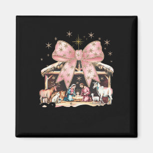 Retro Coquette Bow Christian Christmas Greatest Of Magnet