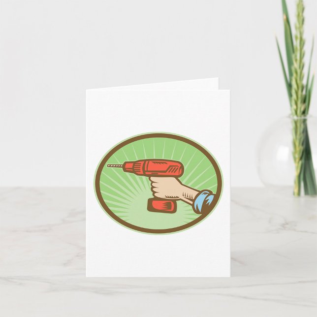 Retro Cordless Drill Card (Creator Uploaded)