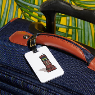 Retro Cordless Phone Vintage 90s Luggage Tag