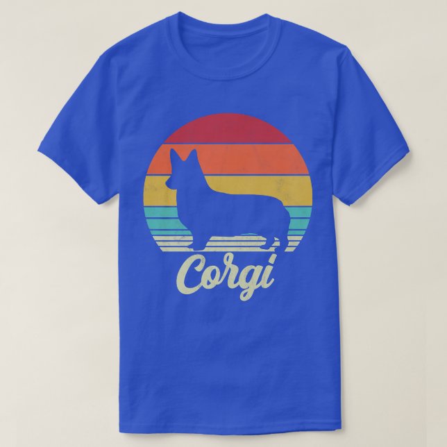 Retro Corgi Dog Lover1171 T-Shirt (Design Front)