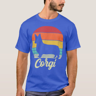 Retro Corgi Dog Lover  T-Shirt