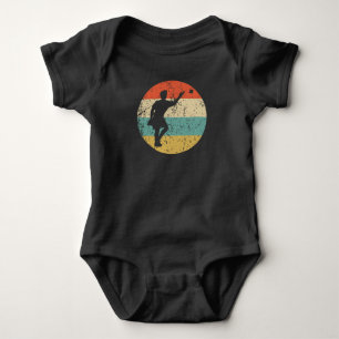 Retro Cornhole Toss 1960's 1970's Vintage Style Co Baby Bodysuit
