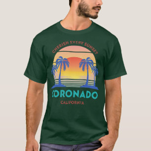 Retro Coronado Beach Cherish Every Sunset T-Shirt