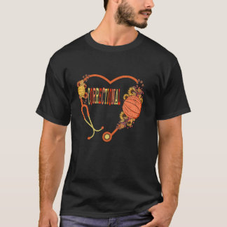 Retro Correctional Nurse Stethoscope Heart Thanksg T-Shirt