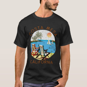 Retro Costa Mesa Souvenir  Vintage Beach Vacation T-Shirt