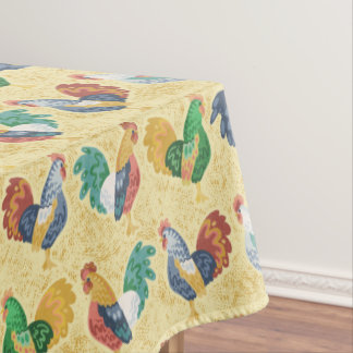 Retro Country Rooster Tablecloth