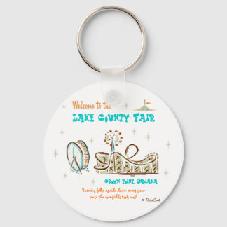 Retro 'County Fair' Key Ring