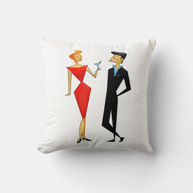 RETRO COUPLE 1960'S PILLOW (Front)