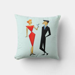 RETRO COUPLE 1960'S PILLOW