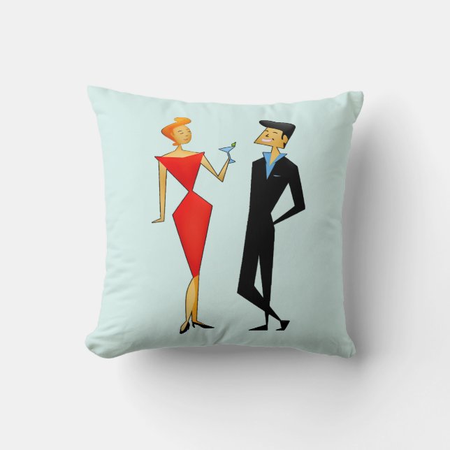 RETRO COUPLE 1960'S PILLOW (Front)