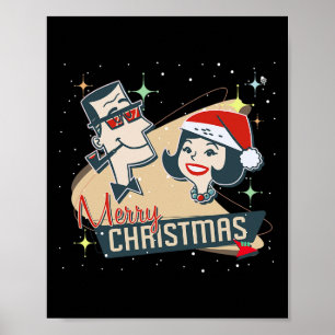 Retro Couple A Vintage Holiday And Mid-century Chr Poster